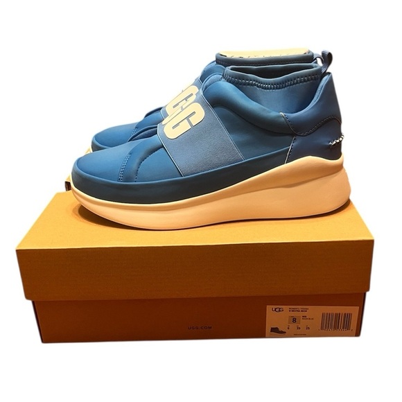 NWT UGG Neutra Neon Blue Slip-On Sneakers Women’s US Size 8 - Picture 6 of 13